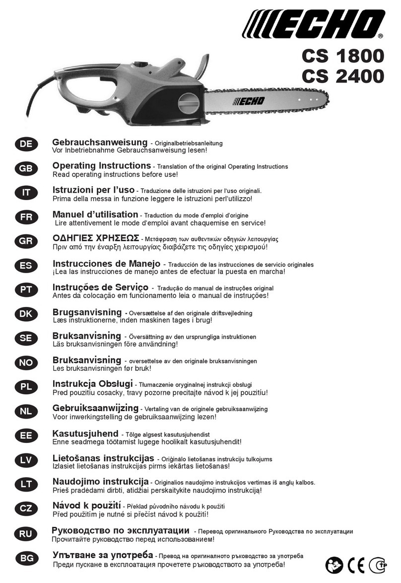 Echo CS 2400 operating instructions