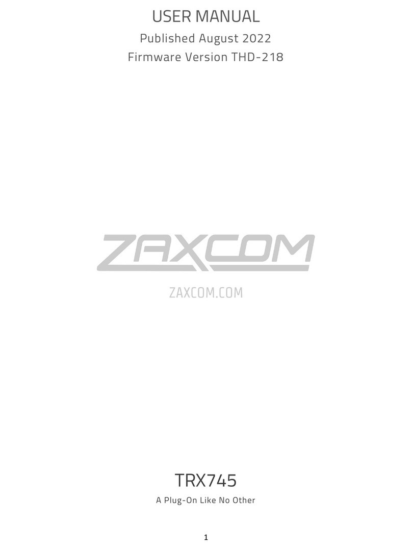 Zaxcom TRX745 User manual