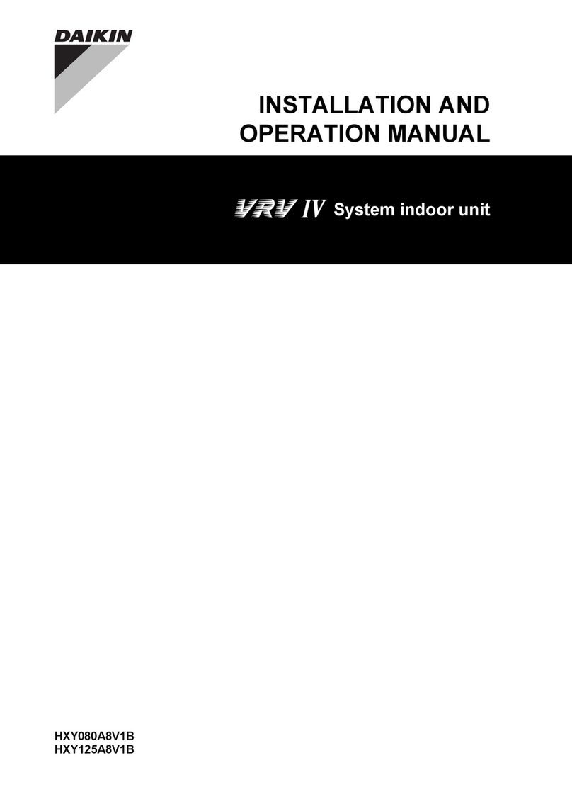 Daikin HXY080A8V1B User manual