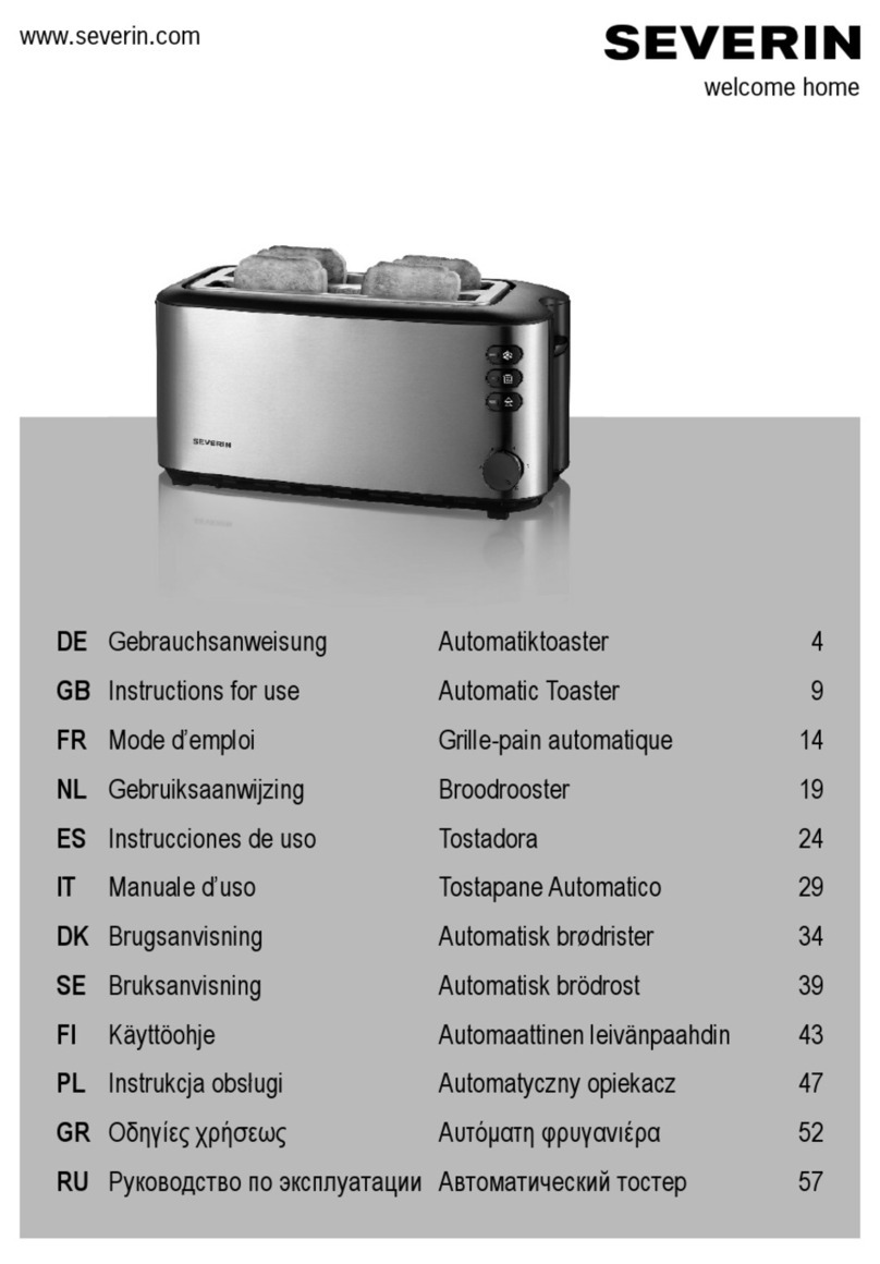 SEVERIN Automatic Toaster User manual SEVERIN Automatic Toaster User manual