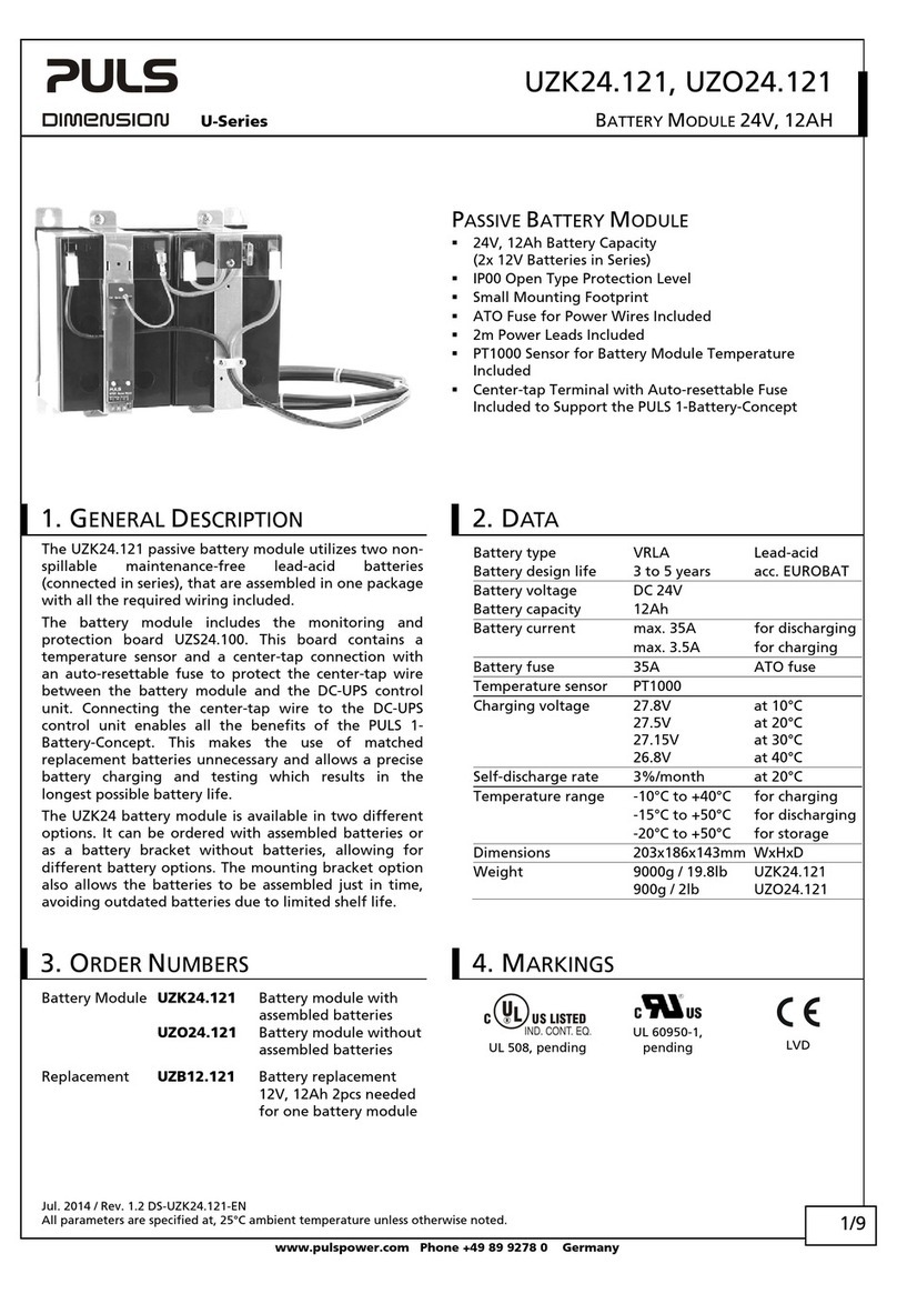Puls UZK24.121 User manual