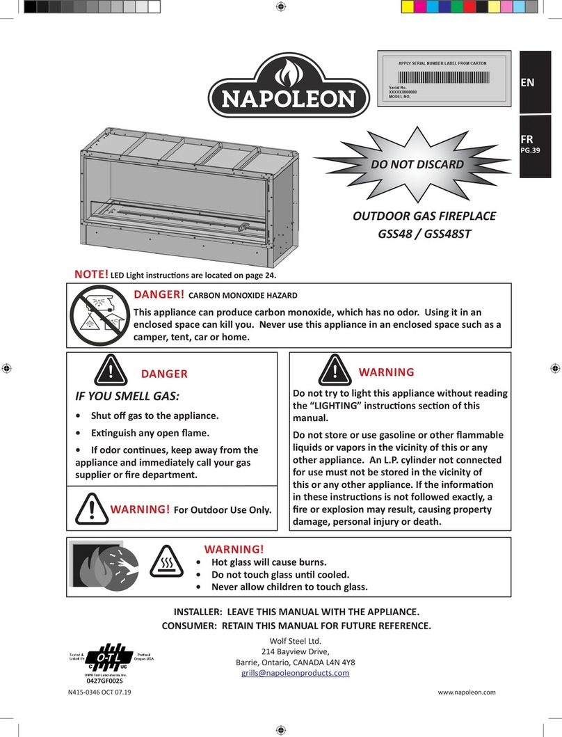 Napoleon GSS48STE manual