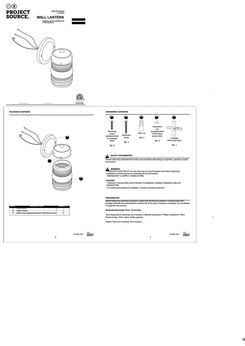 Project Source FY05-005BLK-M User manual