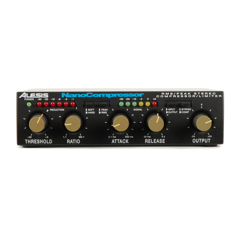 Alesis NanoCompressor User manual