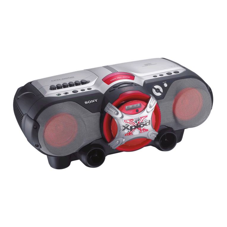 Sony CFD G505 - Xplod Boombox User manual