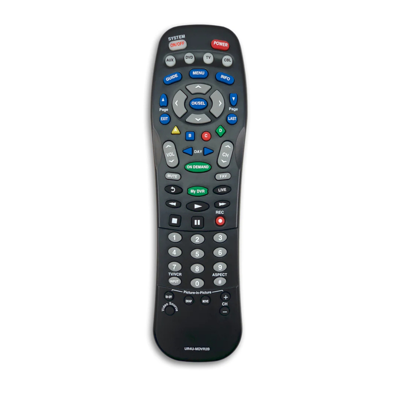Universal Remote Control UR4U-MDVR2 User manual