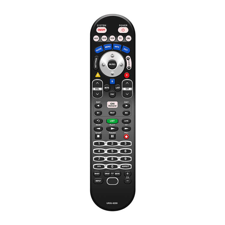 Universal Remote Control CLIKR-5 UR5U-8500 User manual