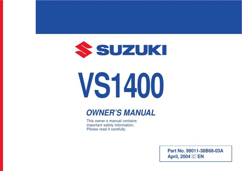 Suzuki Intruder VS1400 User manual Suzuki Intruder VS1400 User manual