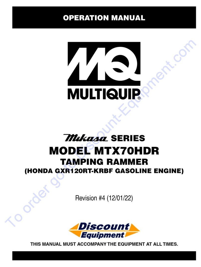 MULTIQUIP Mikasa Series Operation manual
