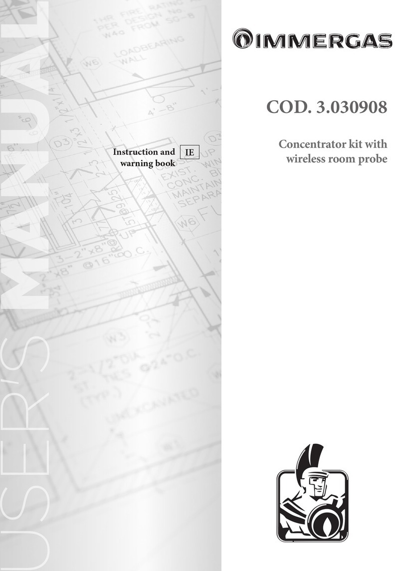 Immergas 3.030908 Instruction and warning book Immergas 3.030908 Instruction and warning book