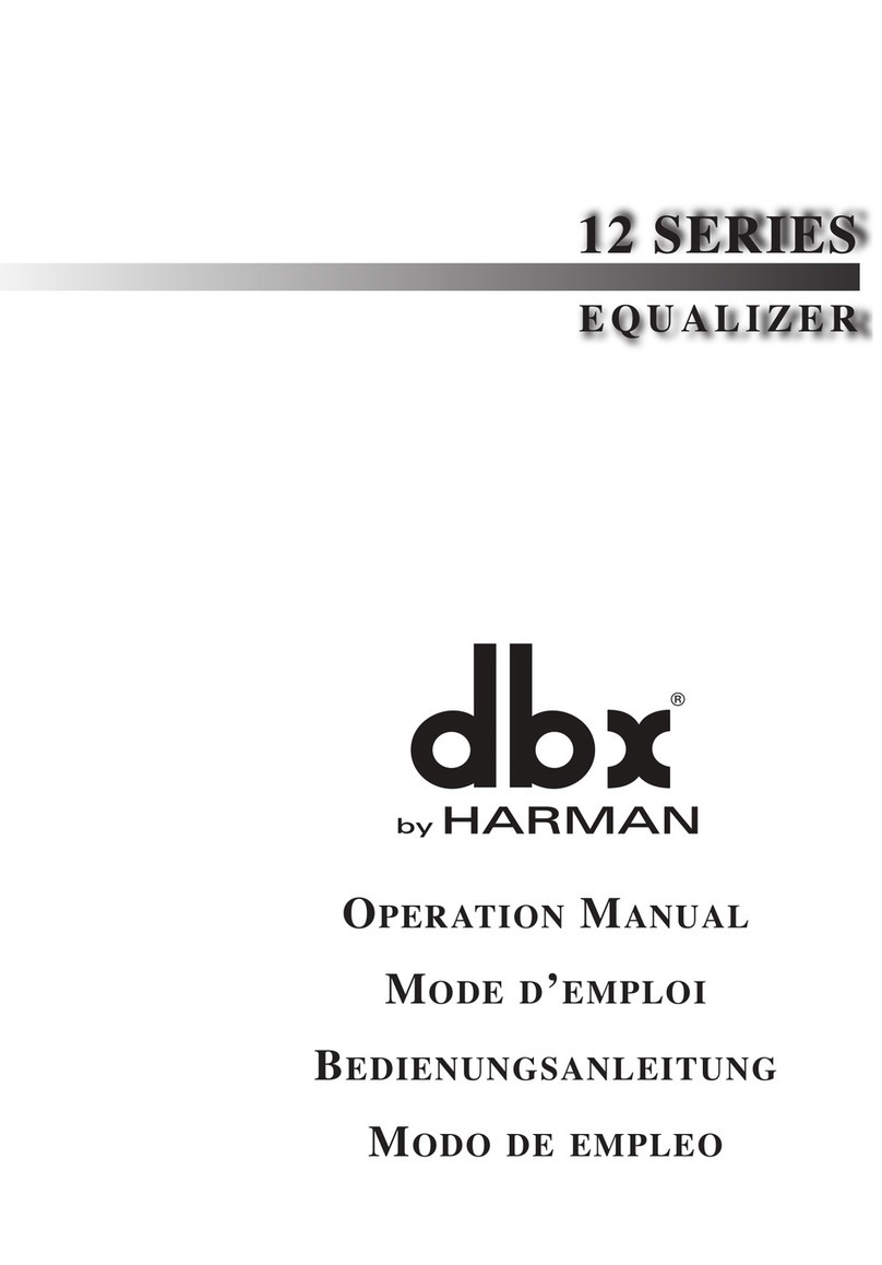 Harman dbx 12 Series User manual