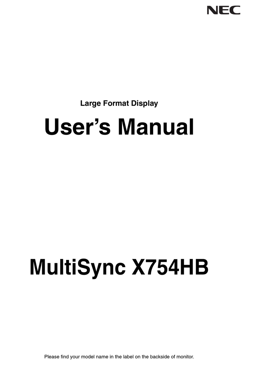 NEC X754HB User manual