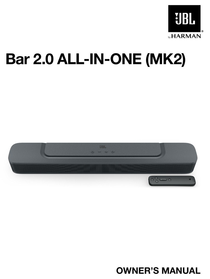 Harman JBL BAR 2.0 ALL-IN-ONE MK2 User manual