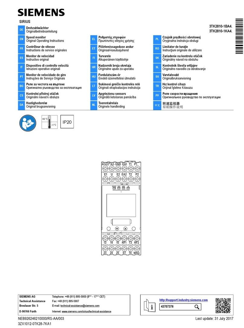 Siemens SIRIUS 3TK2810-1BA4 Series operating instructions