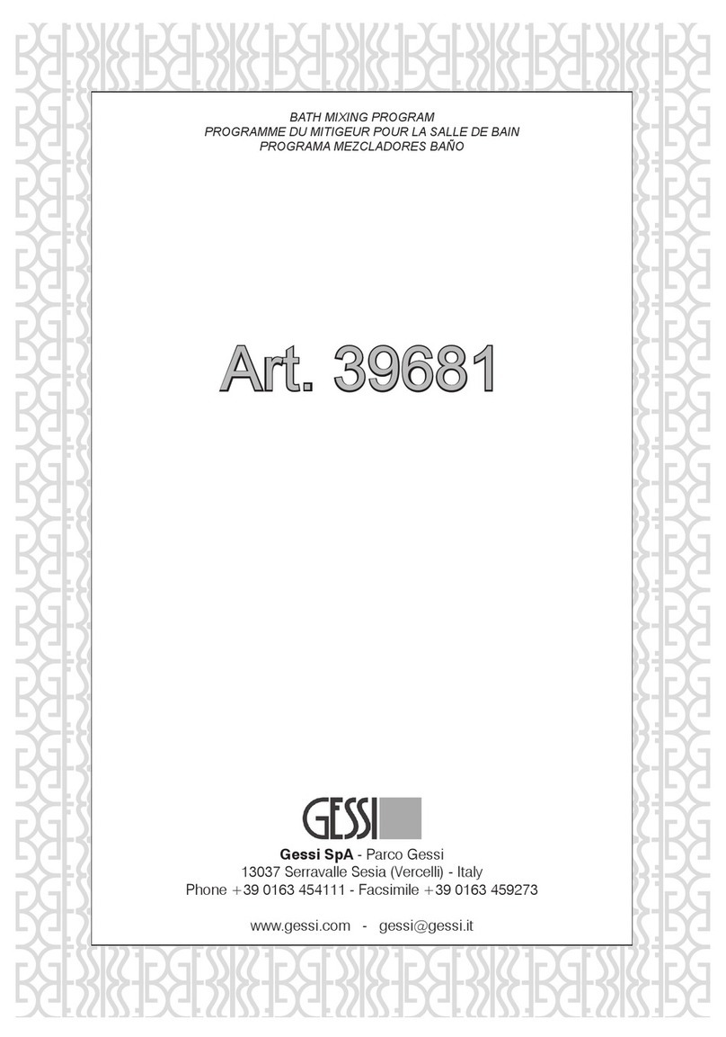 Gessi 39681 manual