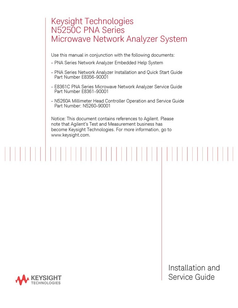 Keysight Technologies N5250C PNA Series manual