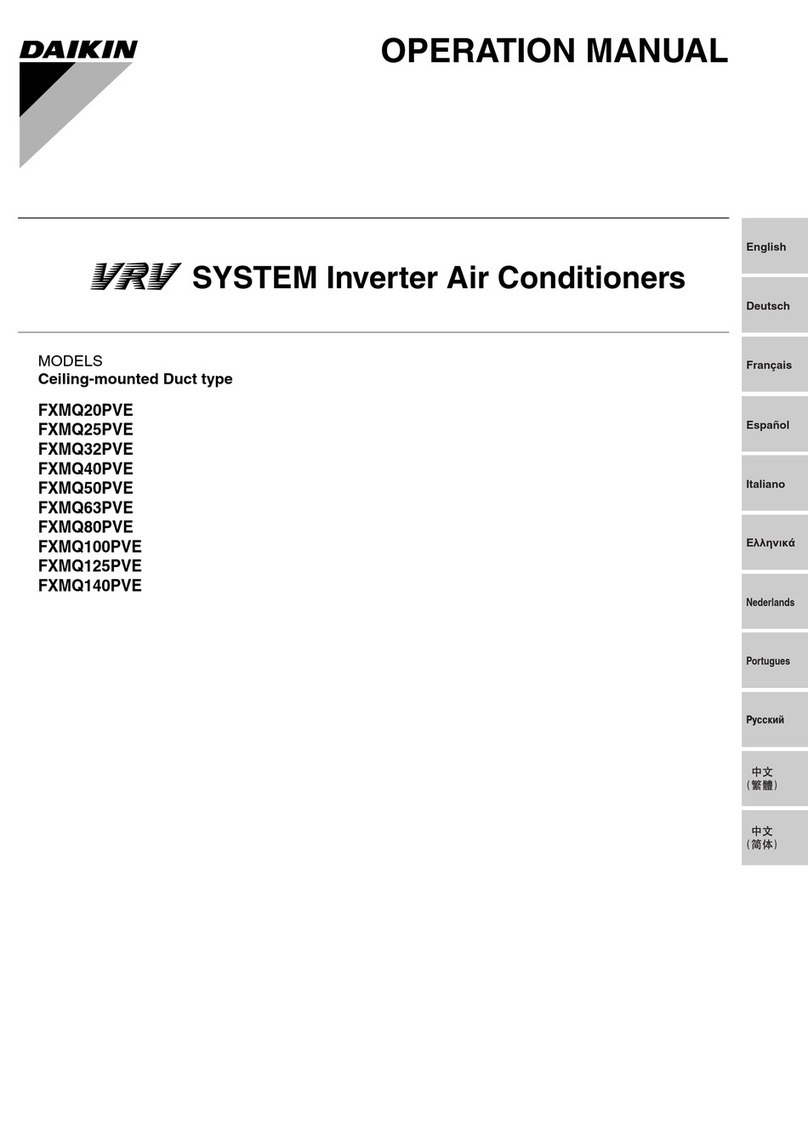 Daikin FXMQ25PVE User manual