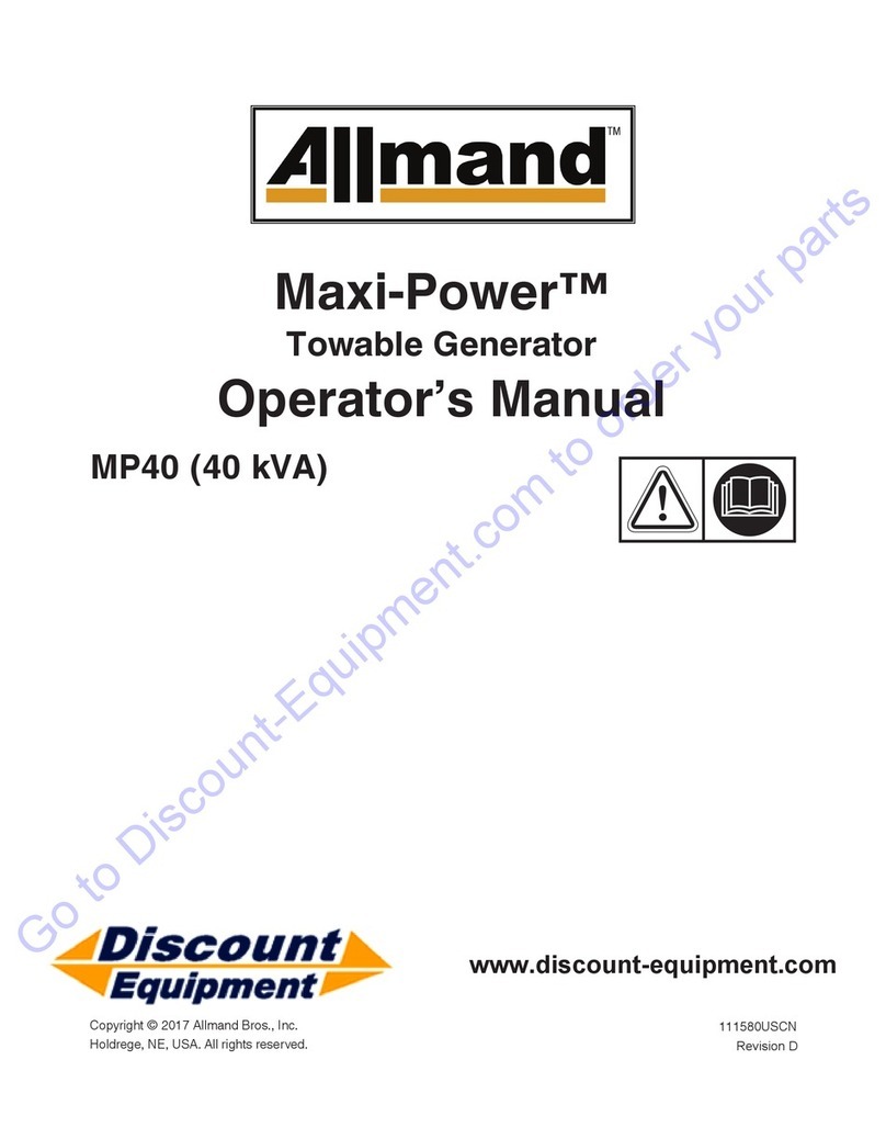Allmand Maxi-Power MP40 Operator's manual