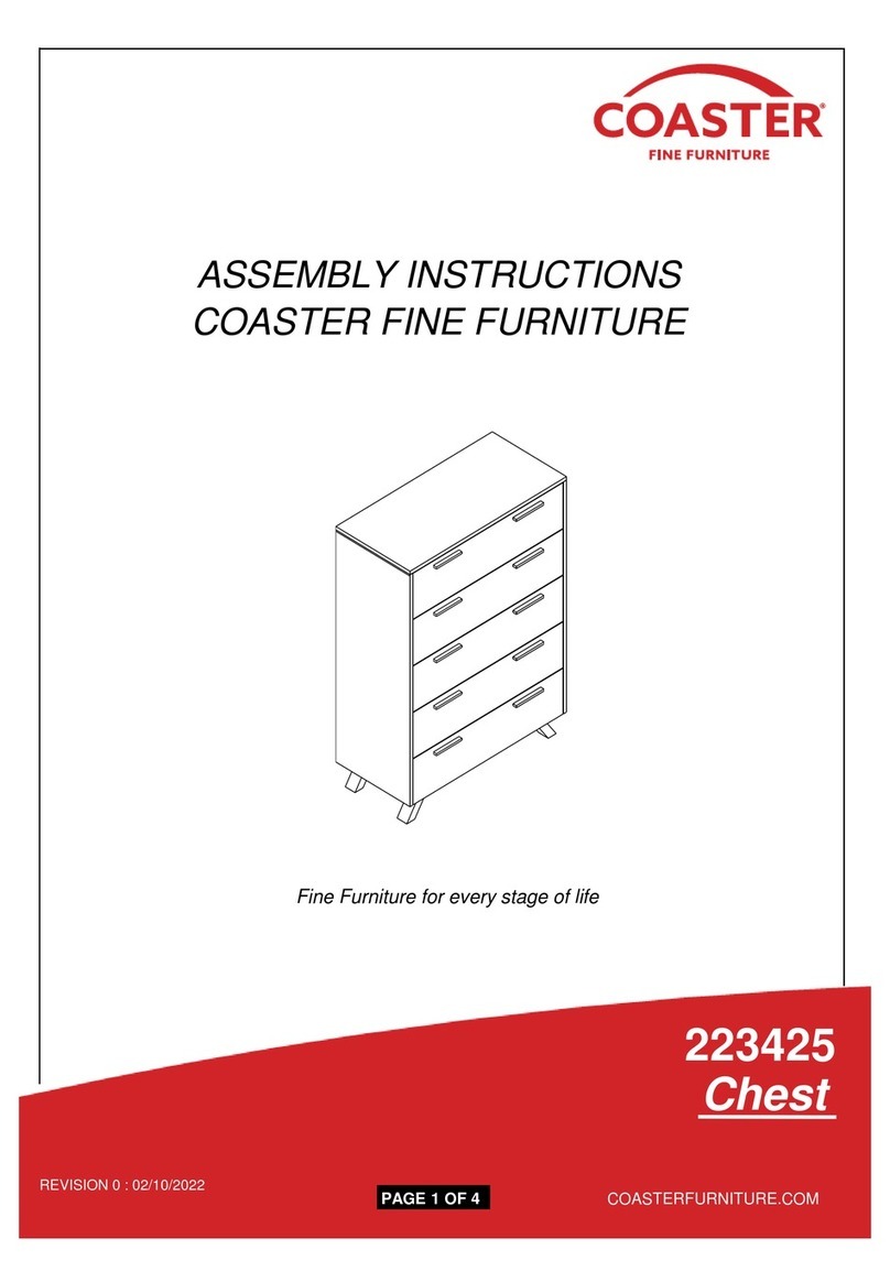 Coaster 223425 Assembly instructions