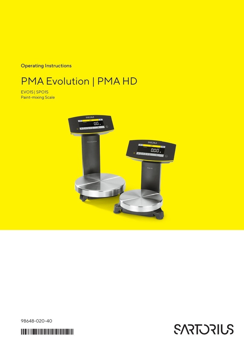 Sartorius PMA Evolution User manual