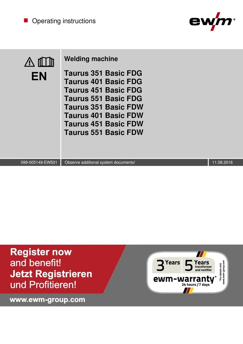 EWM Taurus 551 Basic S FDG/FDW operating instructions