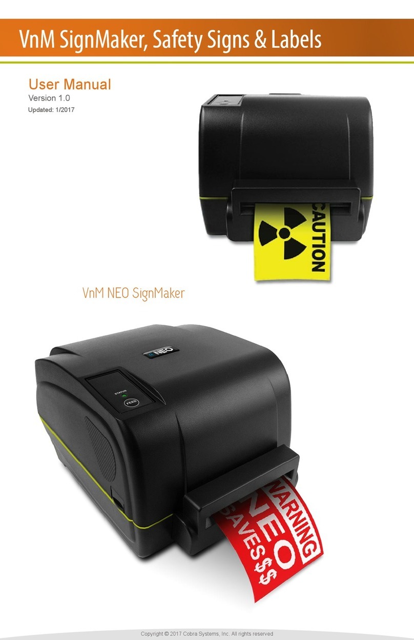 Cobra Systems VnM NEO SignMaker user manual