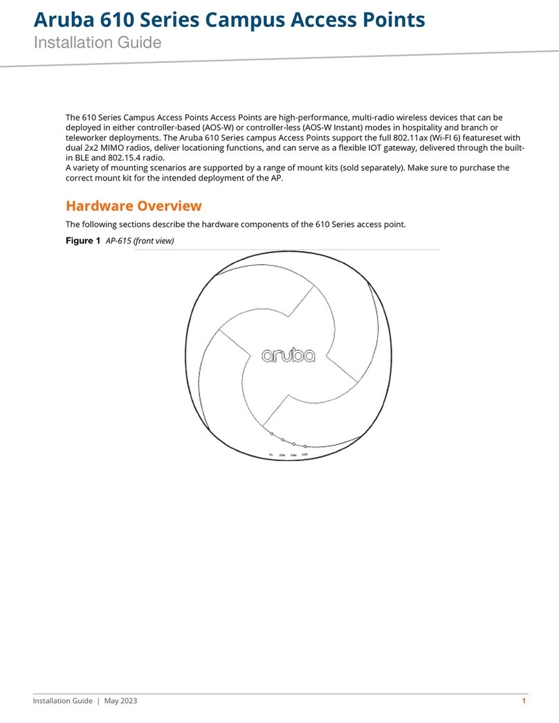 Aruba 610 Series User manual