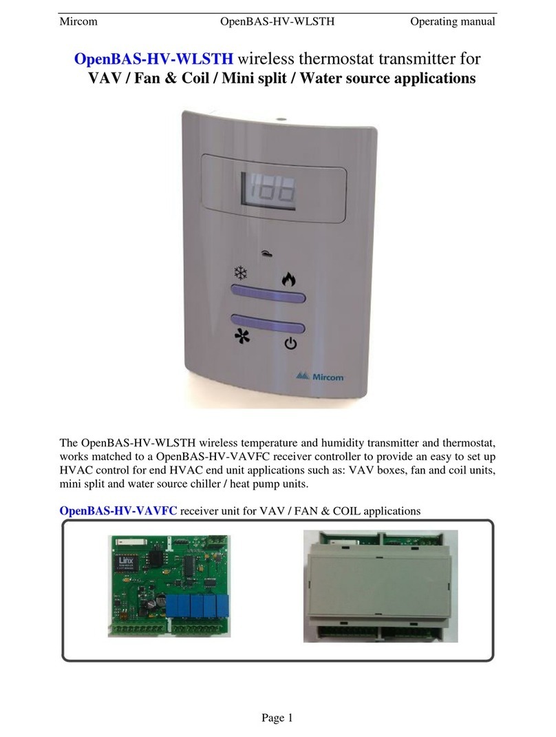Mircom OpenBAS-HV-WLSTH operating manual