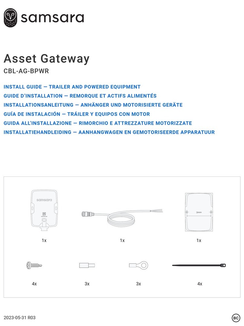 Samsara CBL-AG-BPWR User manual Samsara CBL-AG-BPWR User manual