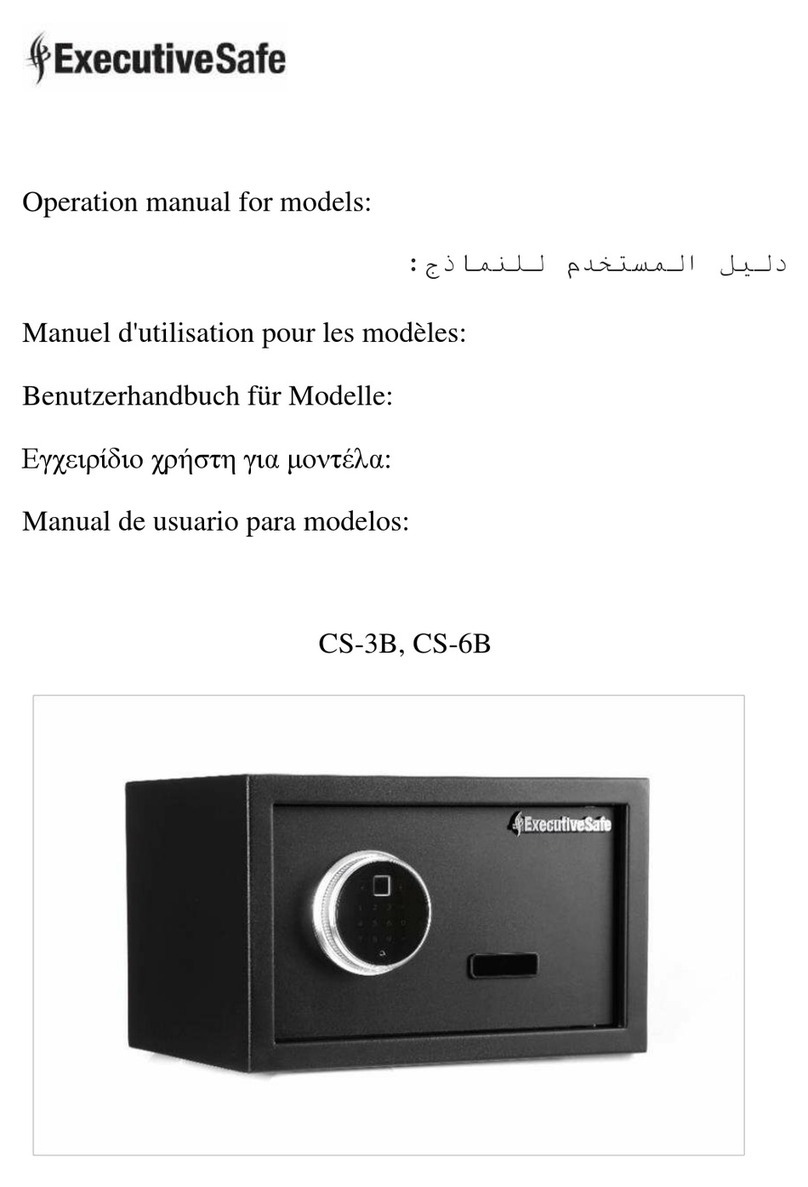 ExecutiveSafe CS-3B Operation manual