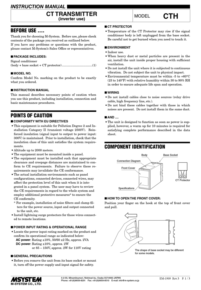 M-system CTH User manual