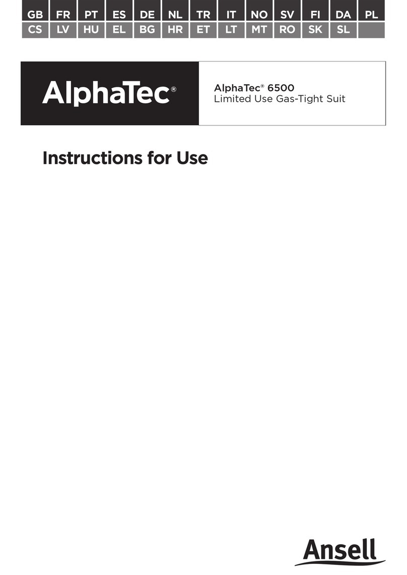 Ansell AlphaTec 6500 Instructions for use