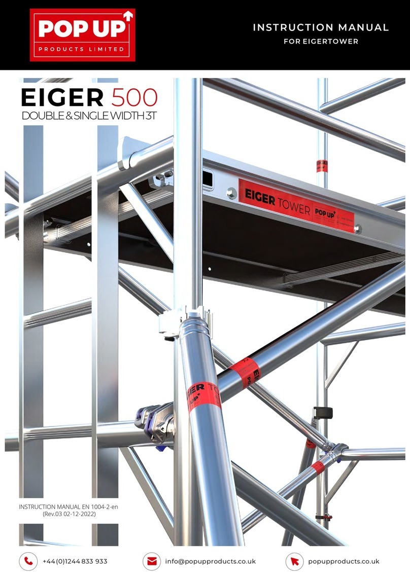 POP UP EIGER 500 User manual