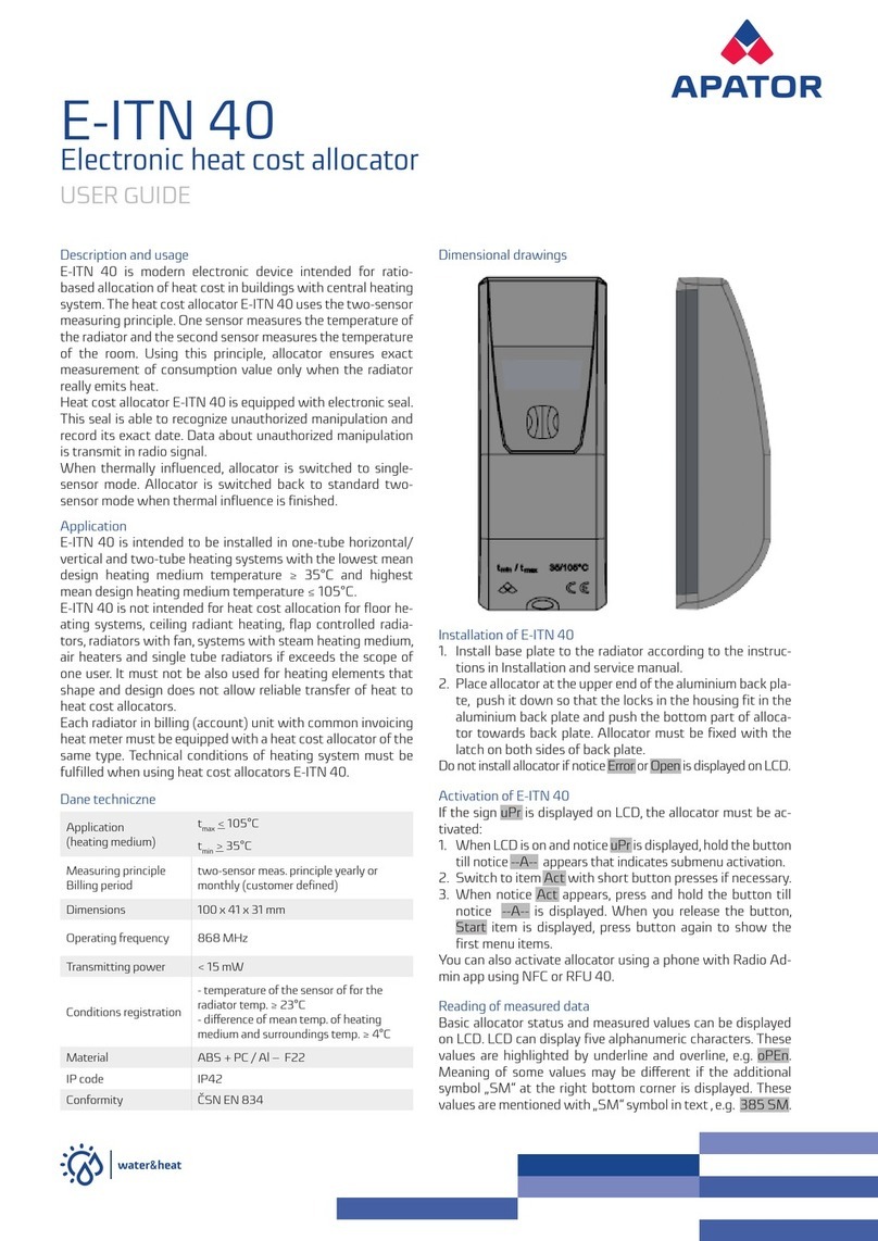 Apator E-ITN 40 user guide