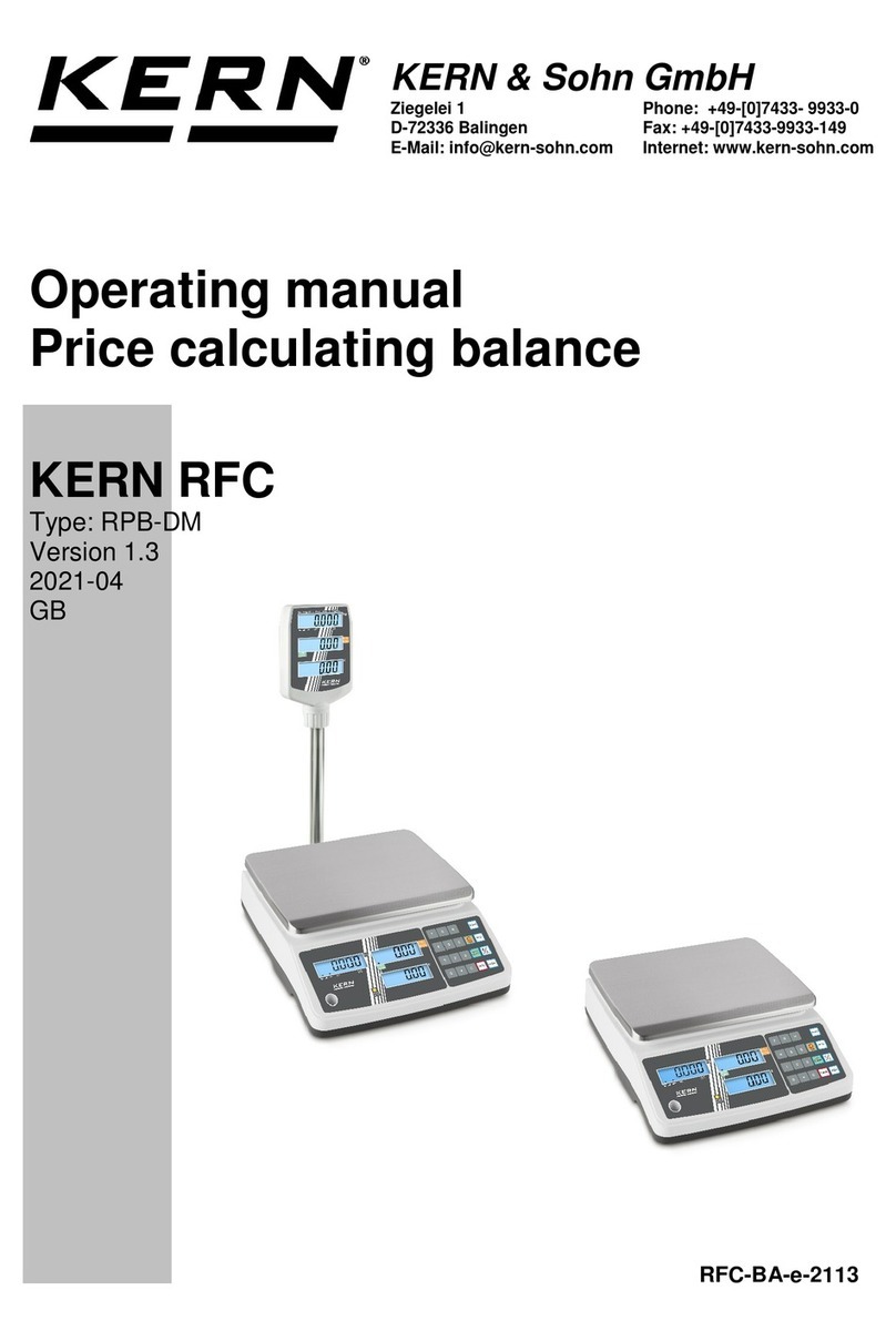 KERN RPB-DM User manual