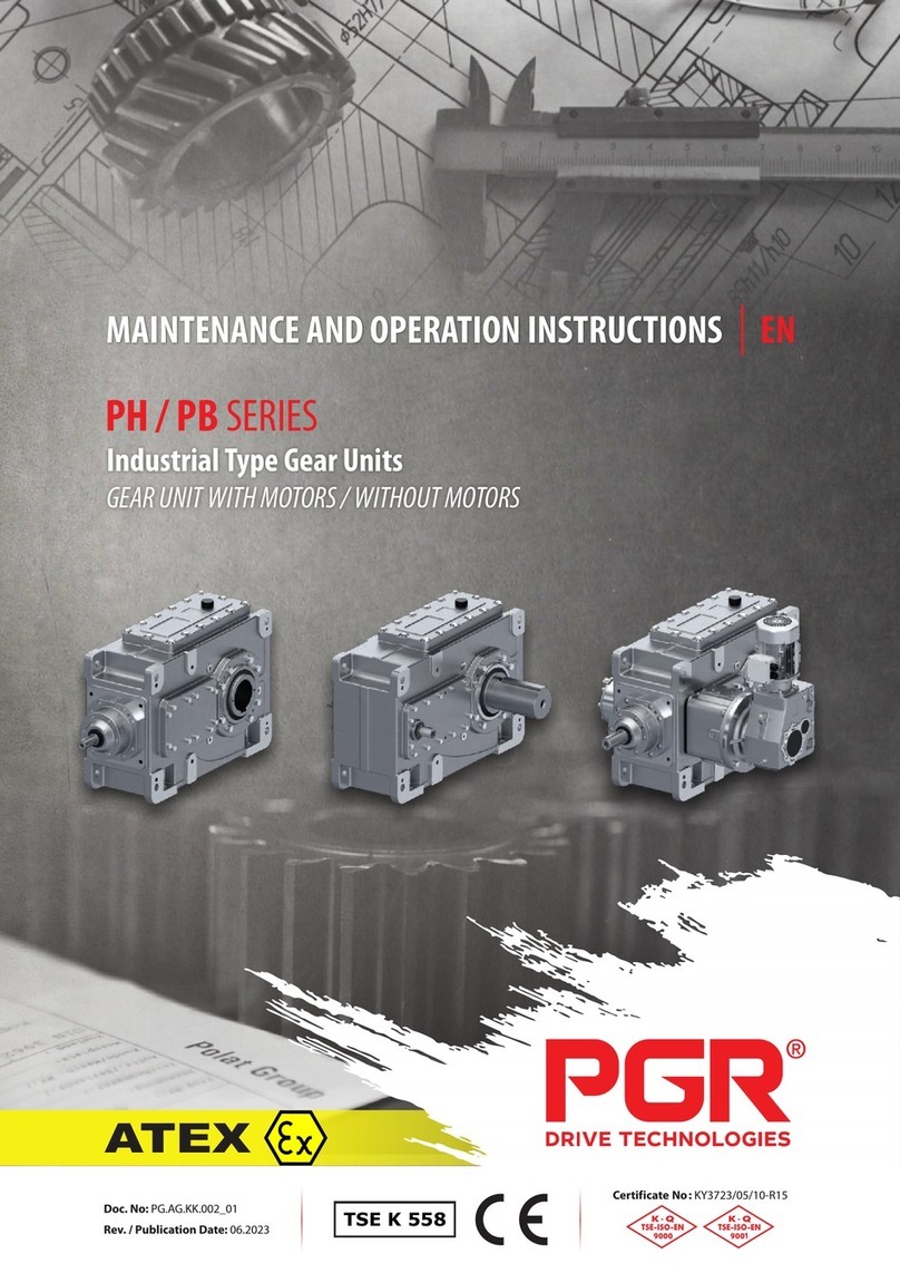 PGR PH Series Maintenance and operation instructions