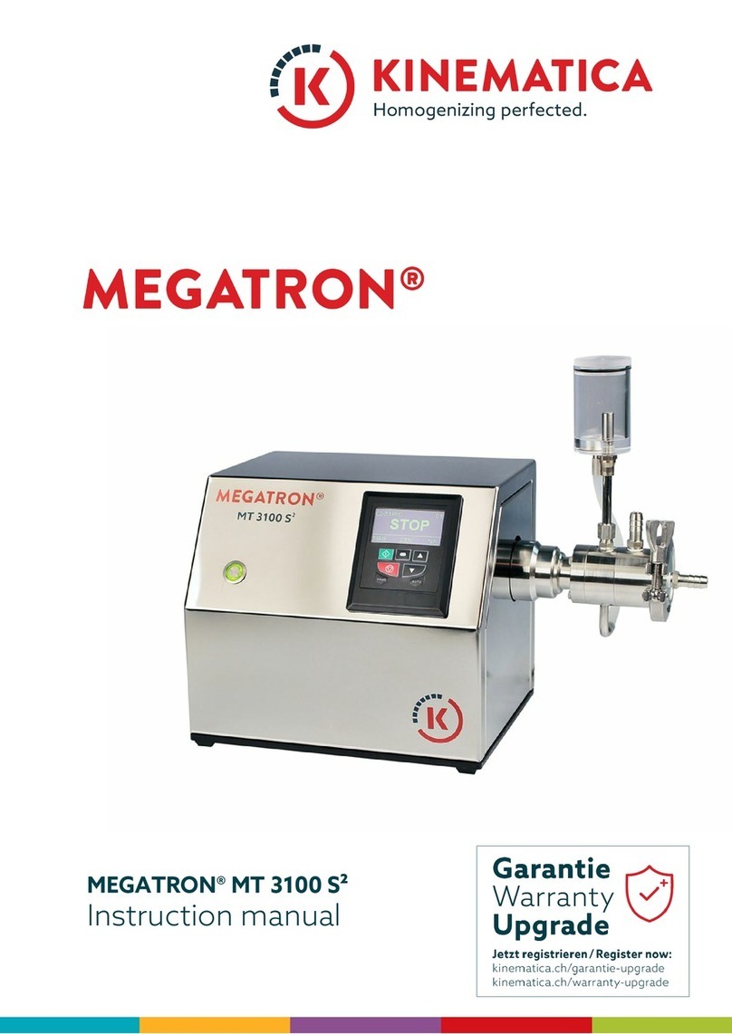 Kinematica MEGATRON MT 3100 S2 User manual
