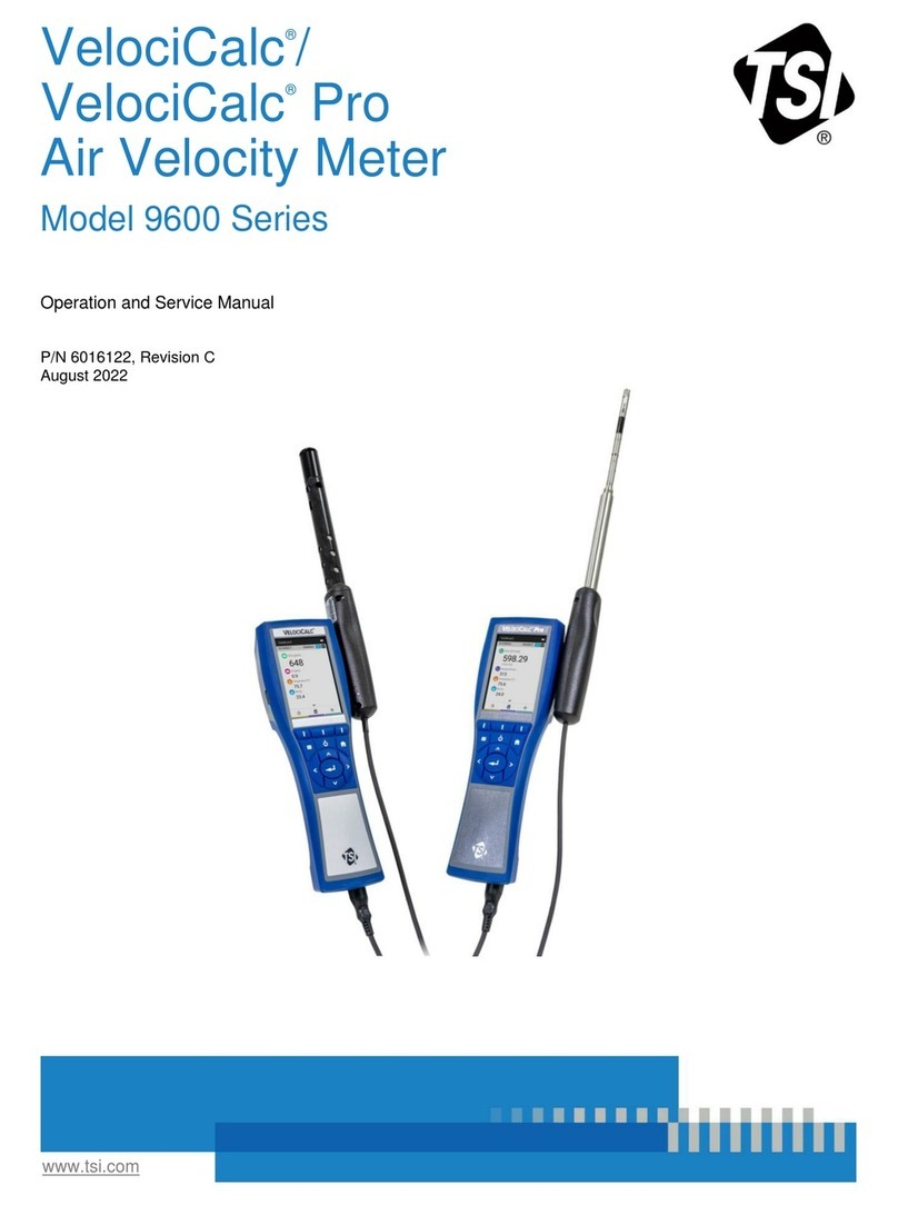 TSI Instruments VelociCalc 9600 Series Operation and service manual