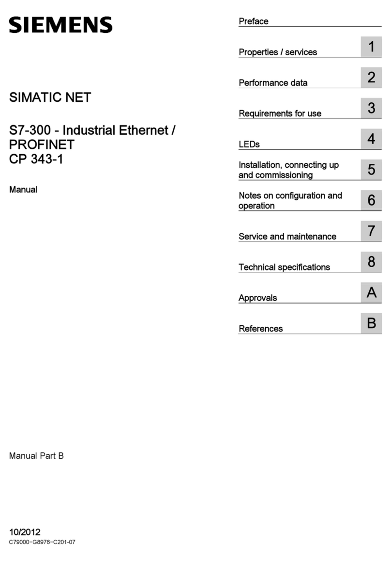 Siemens PROFINET CP 343-1 User manual