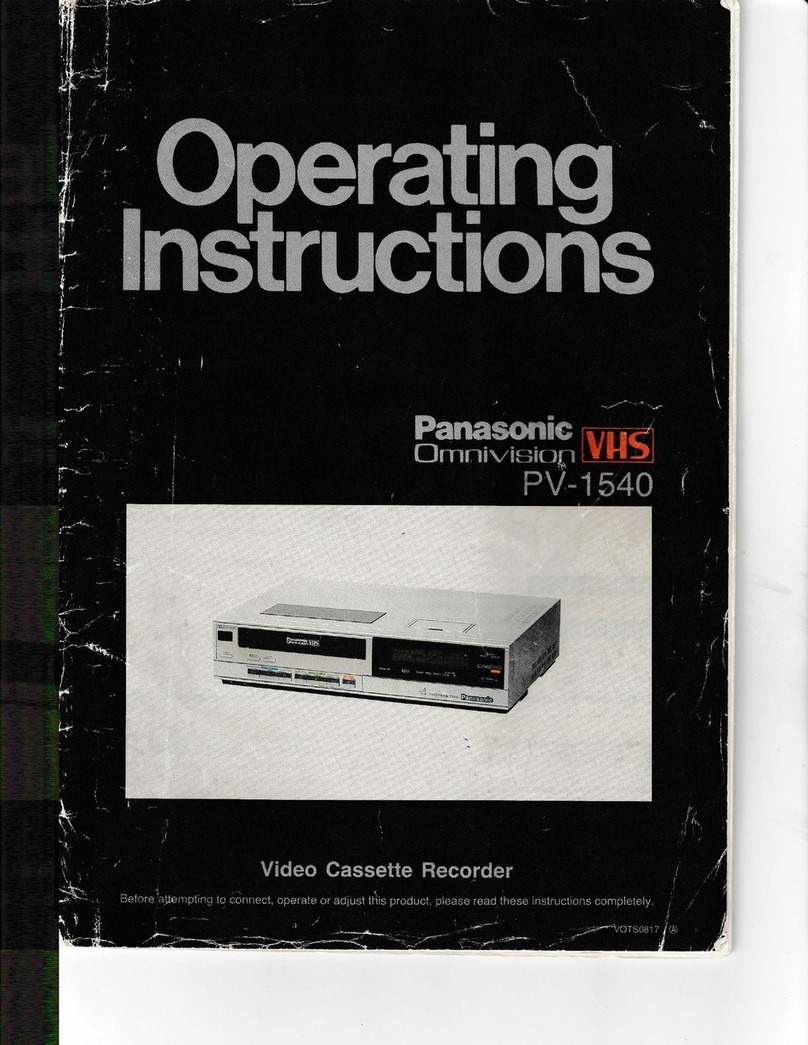 Panasonic Omnivision PV-1540 User manual Panasonic Omnivision PV-1540 User manual