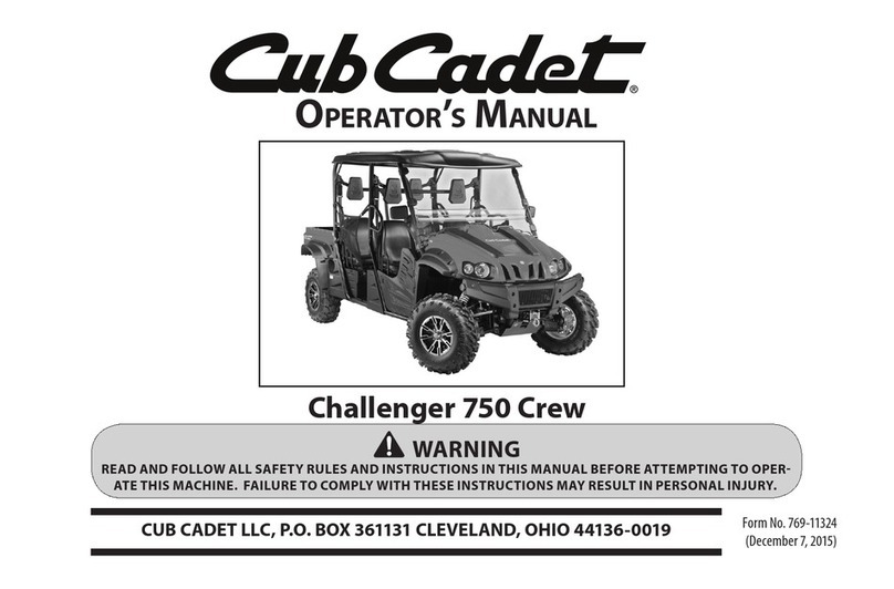 Cub Cadet Challenger 750 Crew User manual