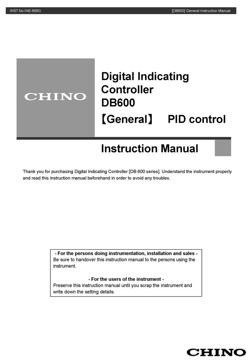 Chino DB600 Series instruction manual