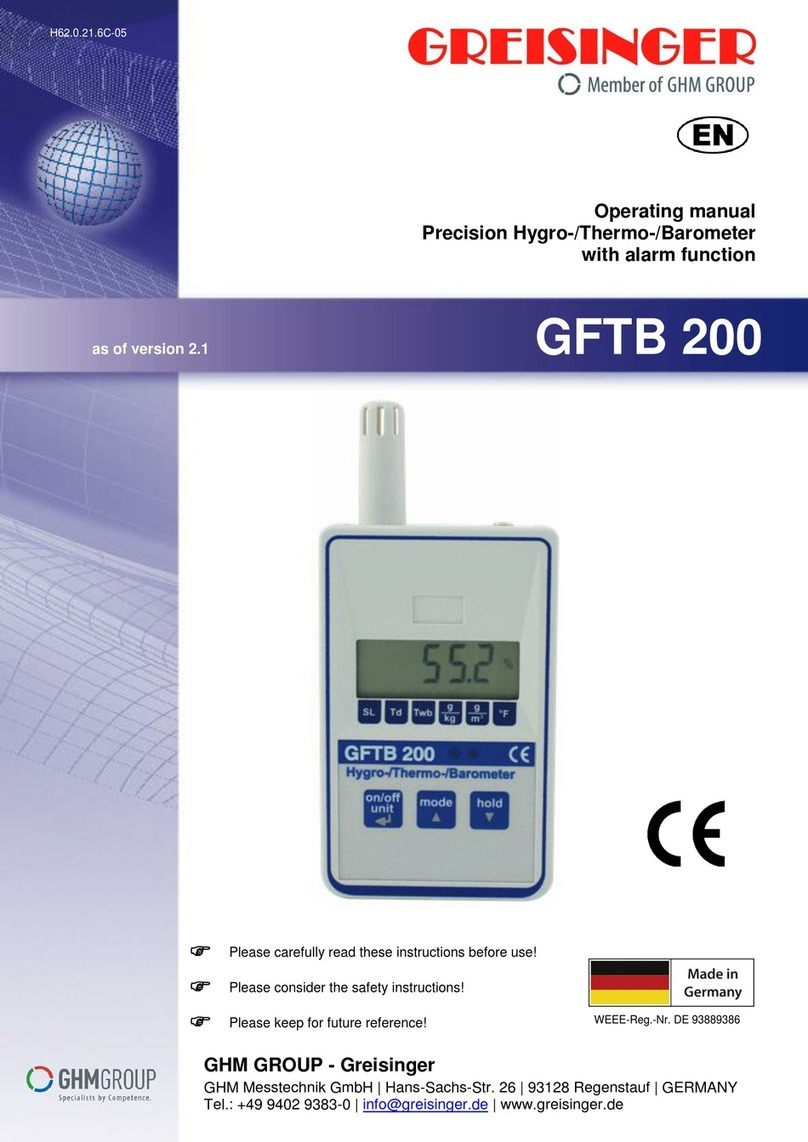 GHM Greisinger GFTB 200 operating manual
