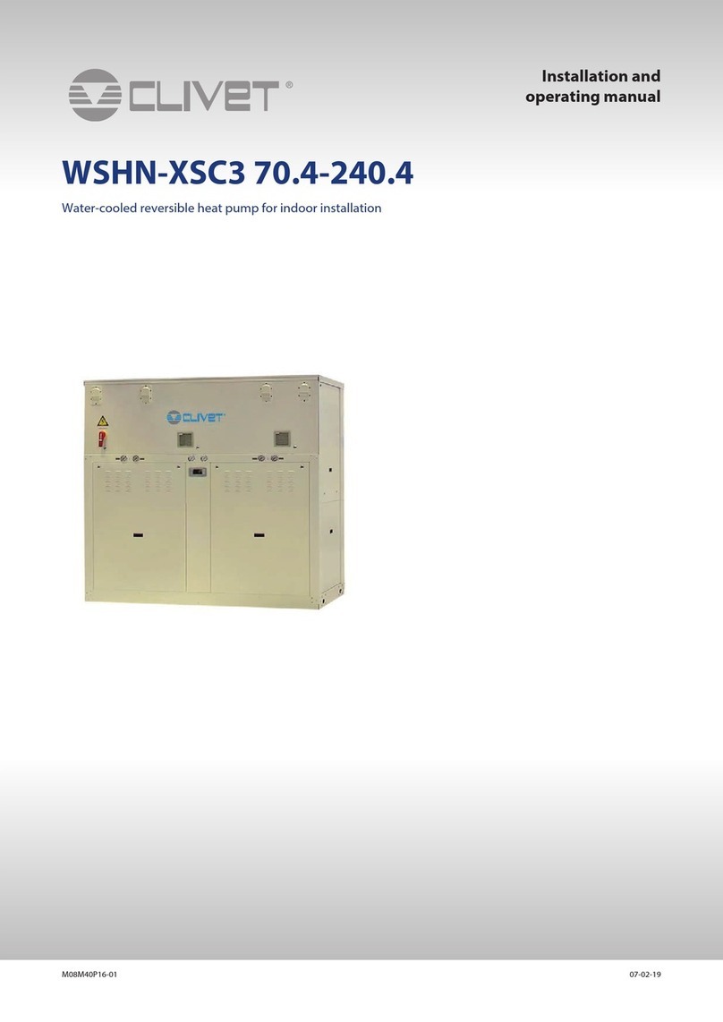 CLIVET WSHN-XSC3 70.4 User manual