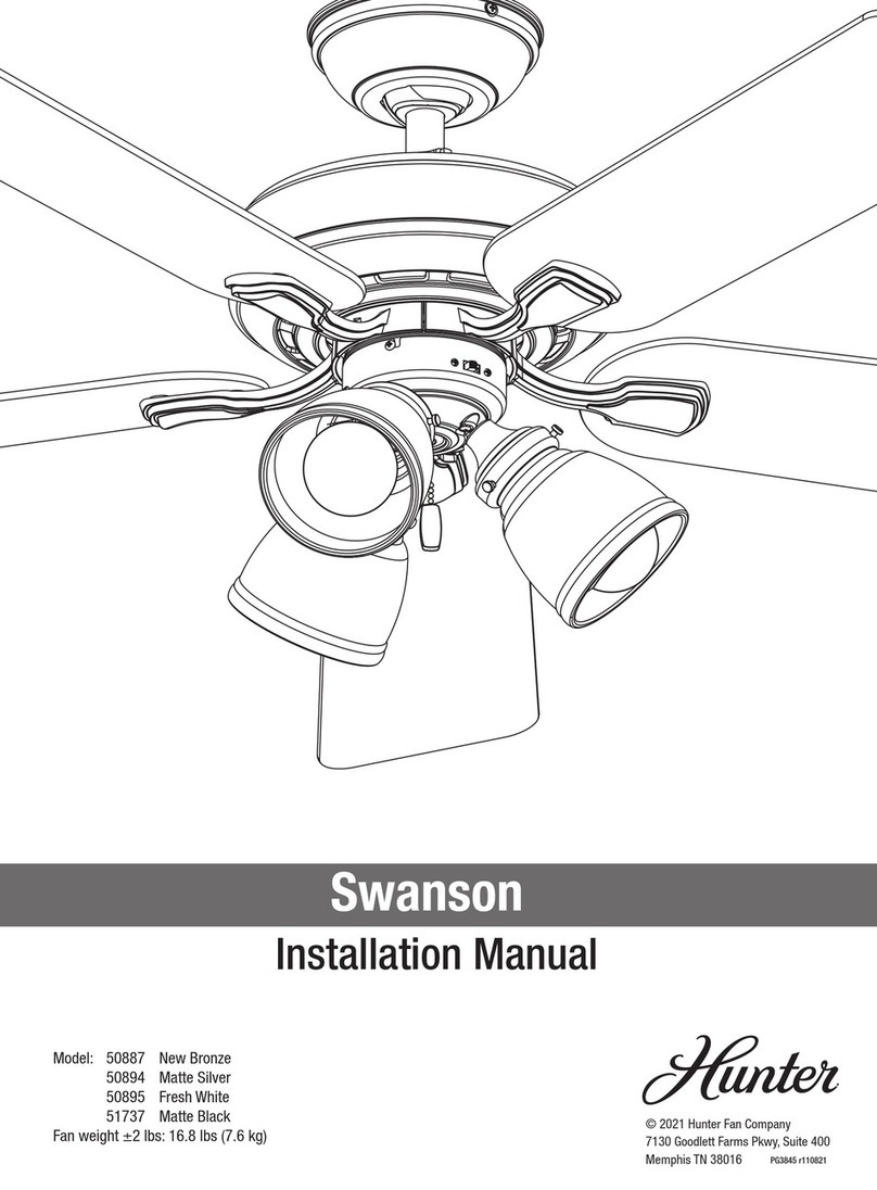Hunter 51737 User manual