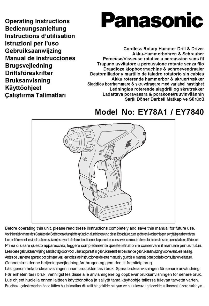Panasonic EY78A1LJ2G operating instructions