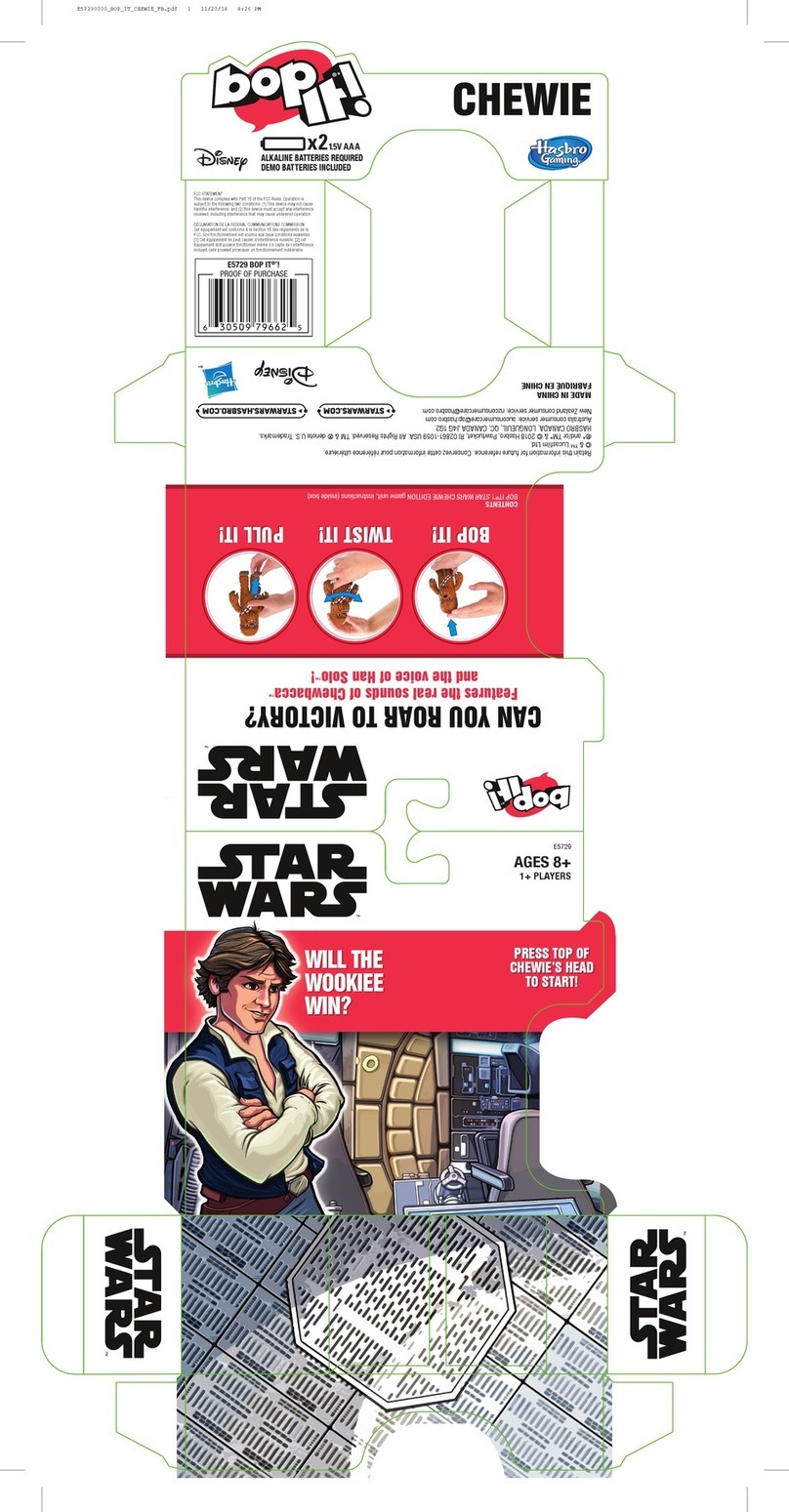 Hasbro Bop It! Star Wars Chewie Edition manual