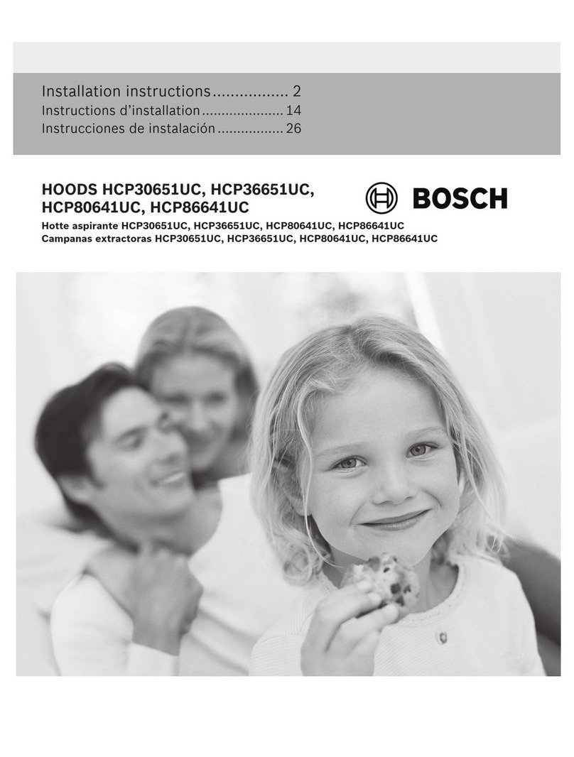 Bosch HCP36651UC installation instructions
