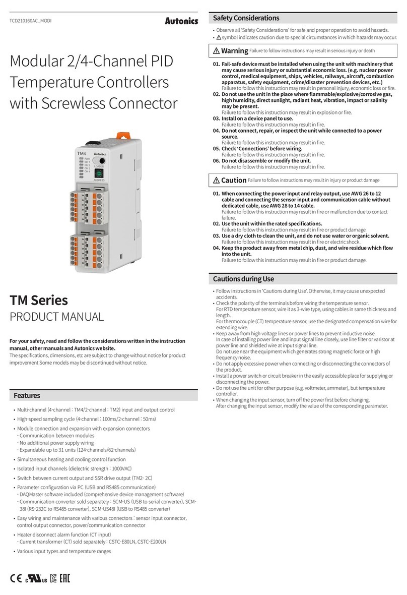 Autonics TM Series product manual Autonics TM Series product manual