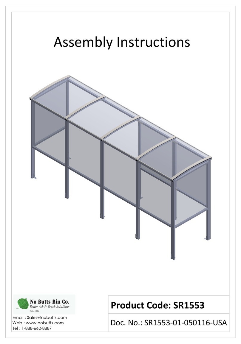 No Butts Bin SR1553 User manual